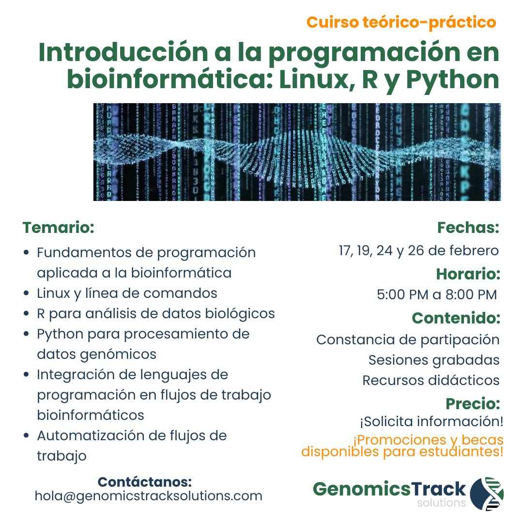 Introducción a la programación en bioinformática Linux, R y Python